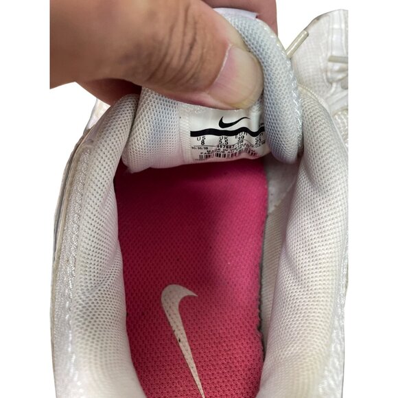 Nike Reax 5 Womens white pink running shoes Size 8 SKU 8974 - Picture 10 of 16